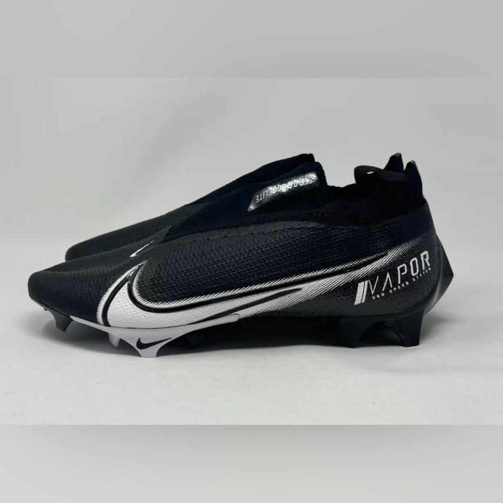 WIDE Nike Vapor Edge Elite 360 Flyknit Black White Football Cleats CV6317-001